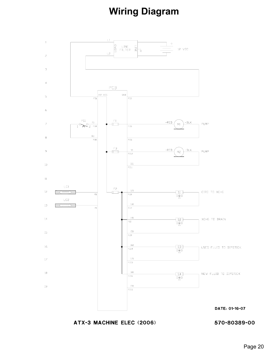 Wiring diagram | MAHLE RTI ATX-3 User Manual | Page 21 / 22