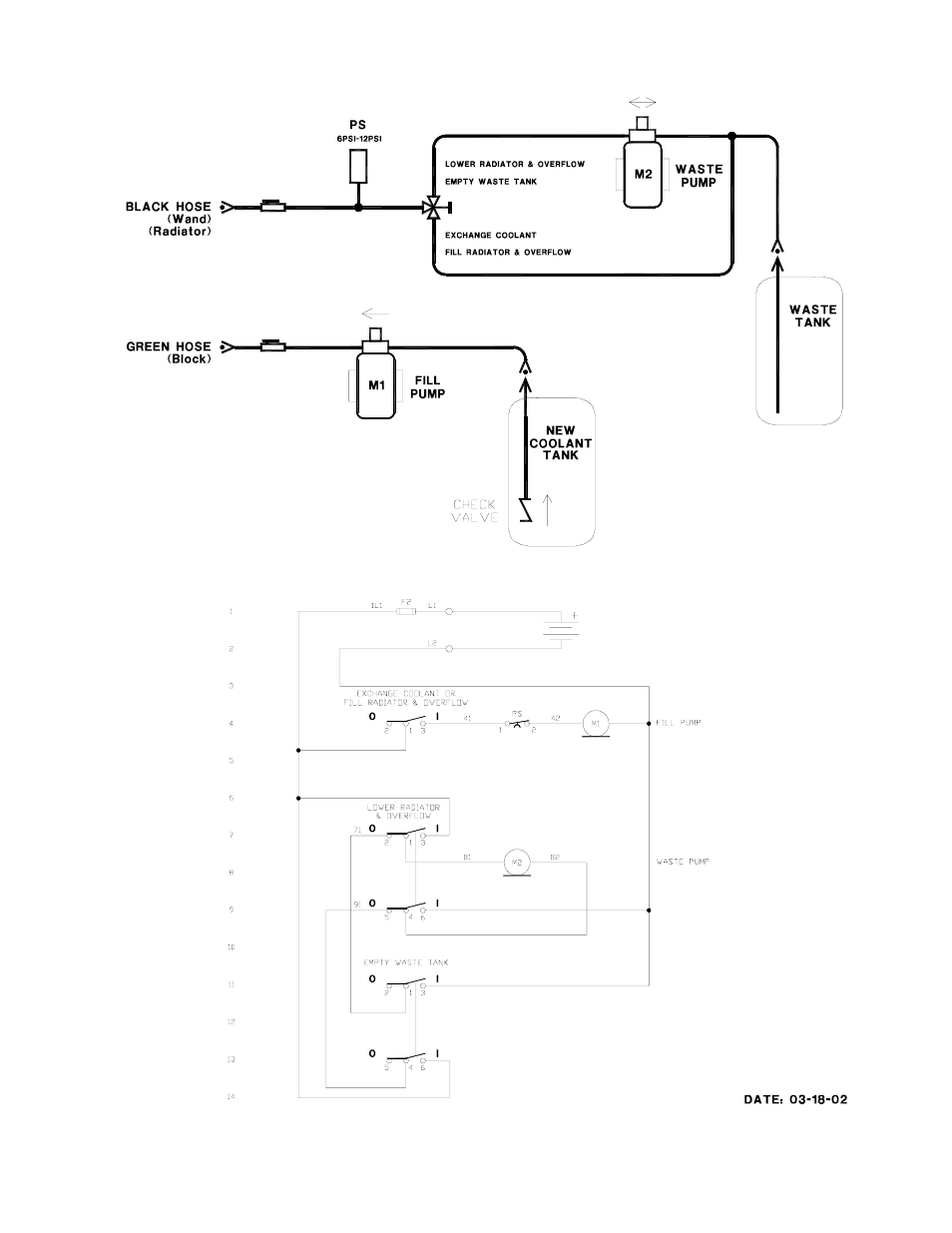 Flow & wiring diagram | MAHLE RTI MCX-1 (Rev E) User Manual | Page 18 / 18