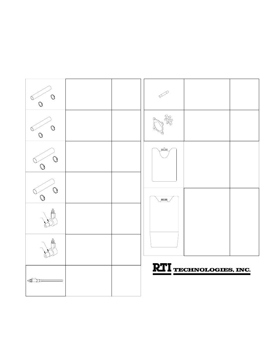 Replacement parts, Page 17 | MAHLE RTI MCX-2 (Rev B) User Manual | Page 18 / 20