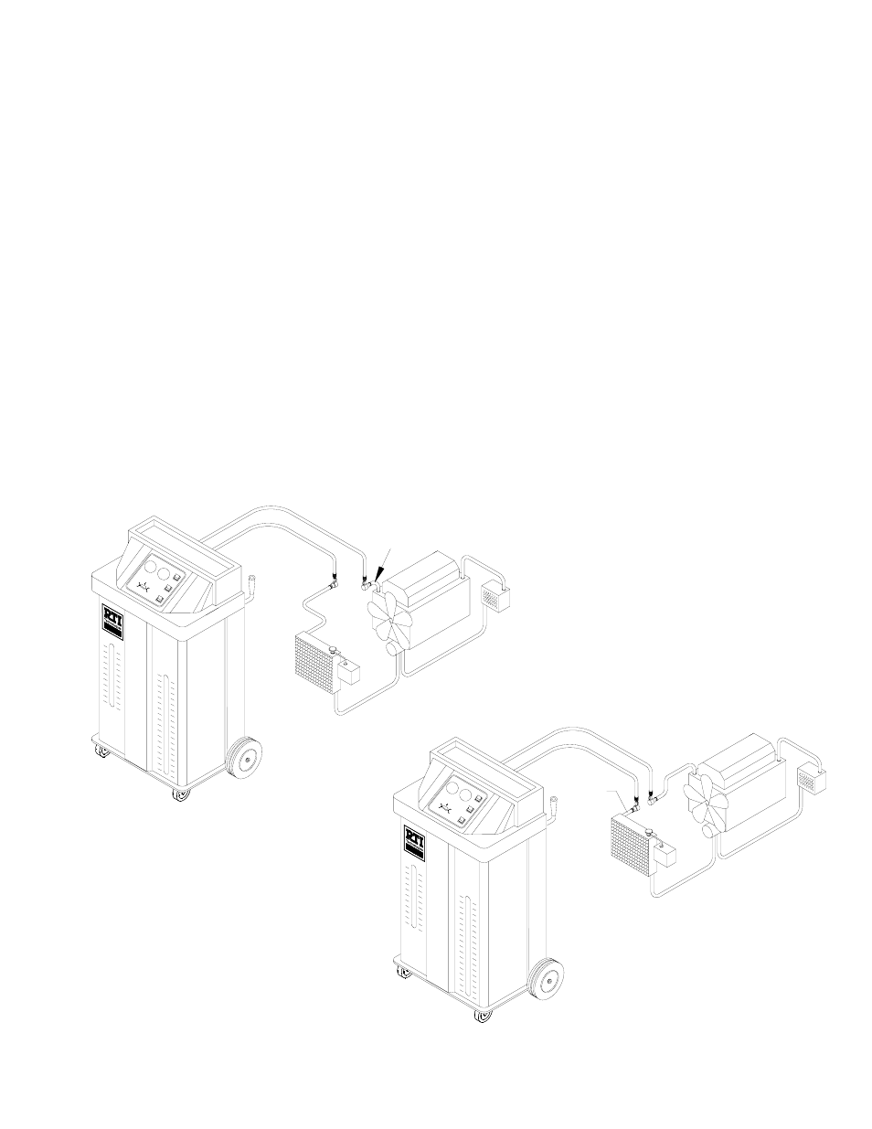 Connecting to the coolant system, Connecting at engine, Connecting at radiator | Page 7 | MAHLE RTI MCX-2 (Rev G) User Manual | Page 8 / 20