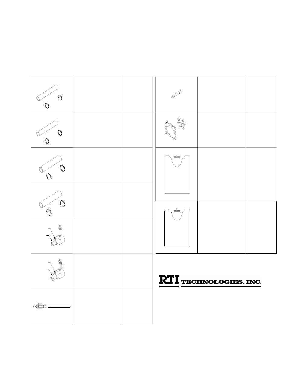 Replacement parts | MAHLE RTI MCX-2F User Manual | Page 19 / 21