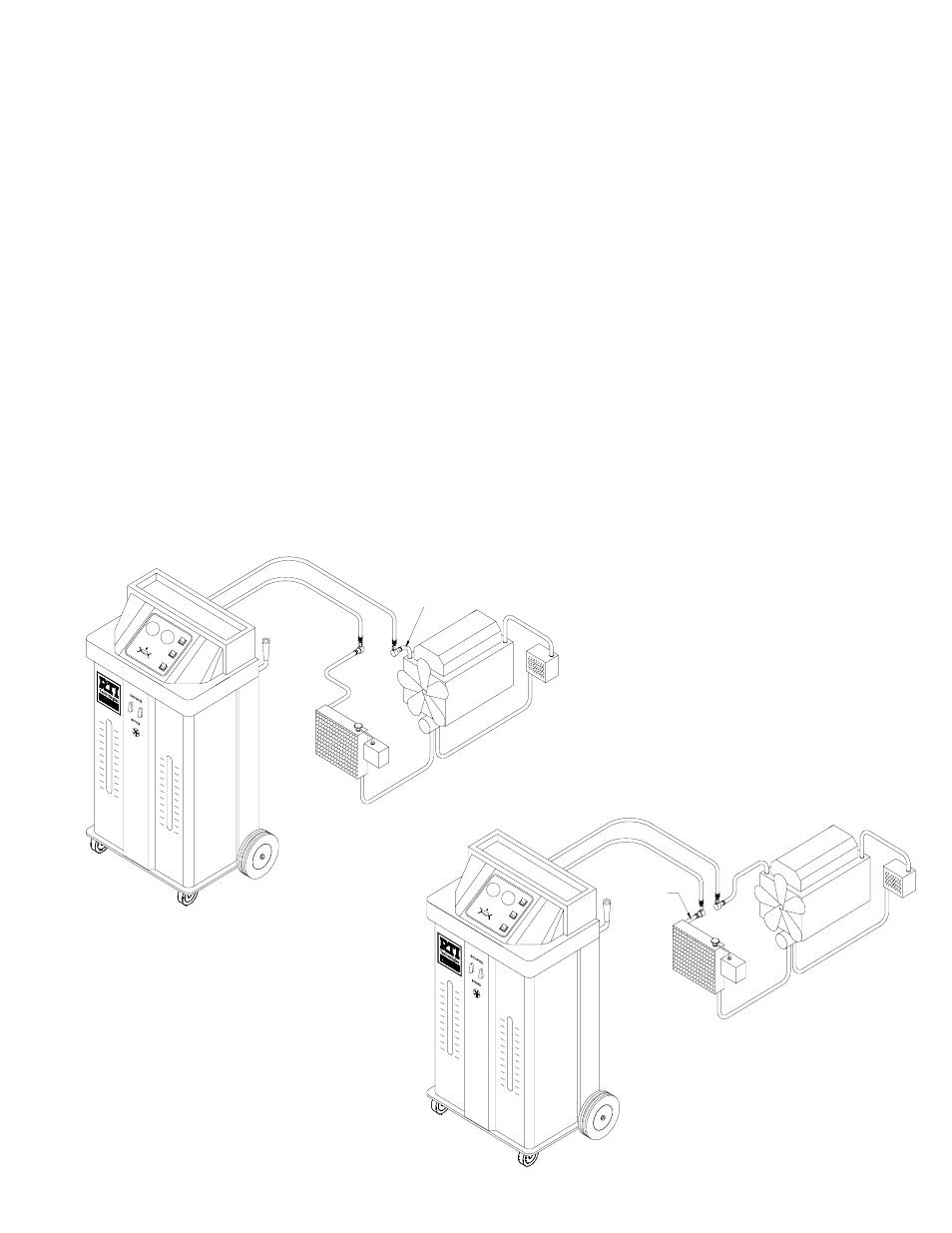 Connecting to the coolant system, Connecting at engine, Connecting at radiator | Page 8 | MAHLE RTI MCX-2F User Manual | Page 9 / 21
