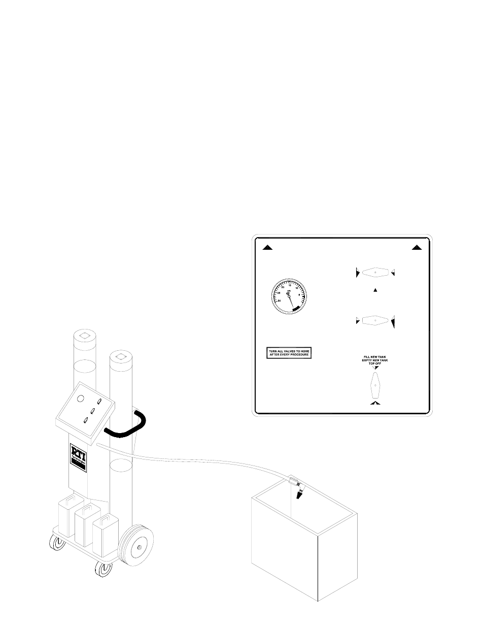 Vcx-1, Empty new tank, Page 12 | MAHLE RTI VCX-1 User Manual | Page 13 / 16