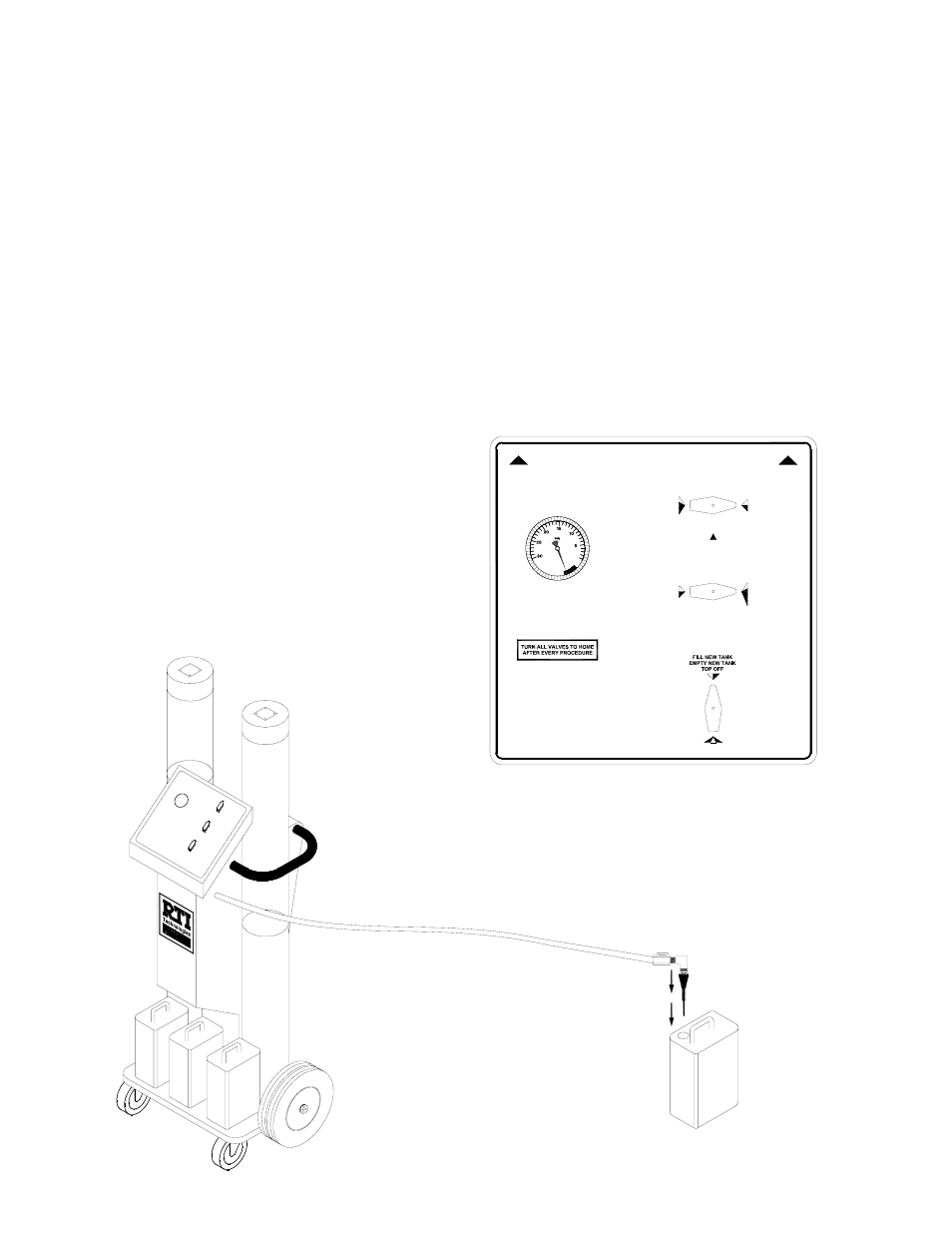 Fill new tank, Vcx-1, Page 5 | MAHLE RTI VCX-1 User Manual | Page 6 / 16