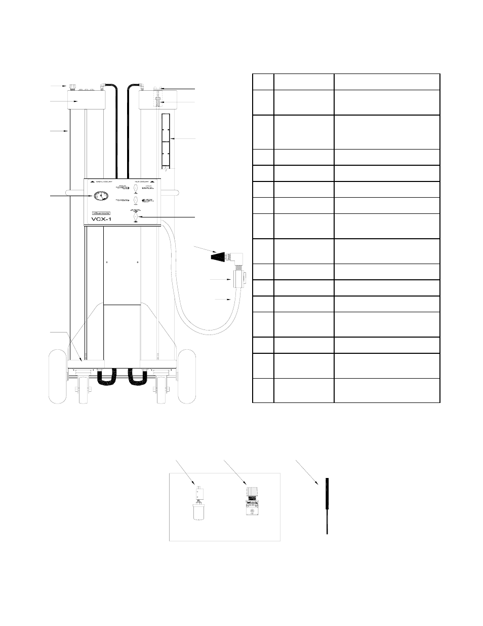 Parts identification | MAHLE RTI VCX-1 User Manual | Page 16 / 17