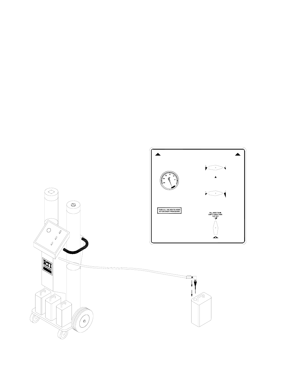 Fill new tank through hose, Vcx-1, Page 5 | MAHLE RTI VCX-1 User Manual | Page 6 / 17