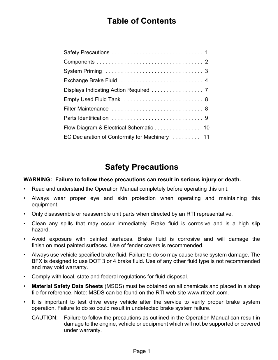 MAHLE RTI BFX-2 User Manual | Page 2 / 12