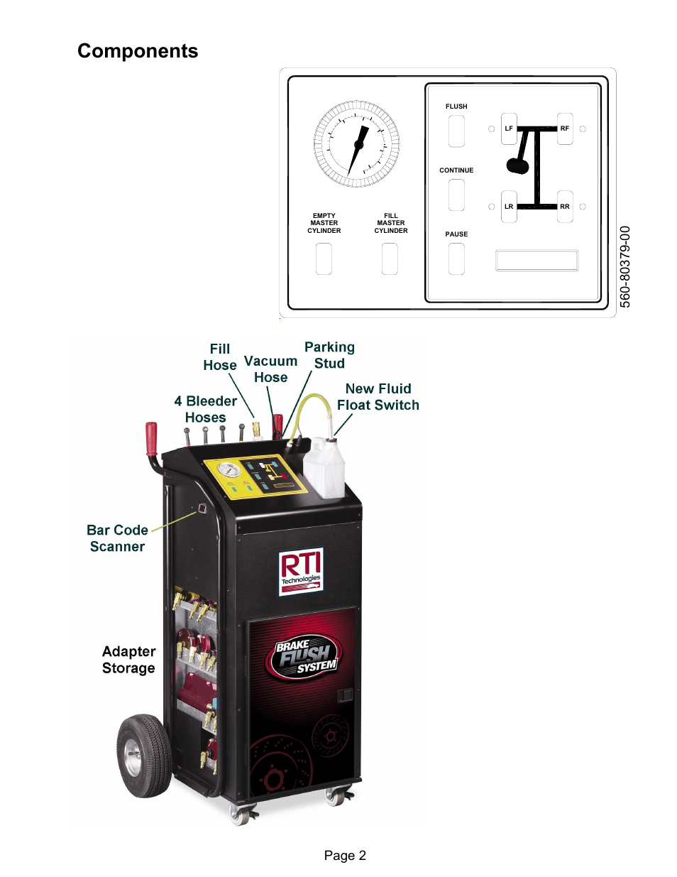 Components, Page 2 | MAHLE RTI BFX-2 User Manual | Page 3 / 12