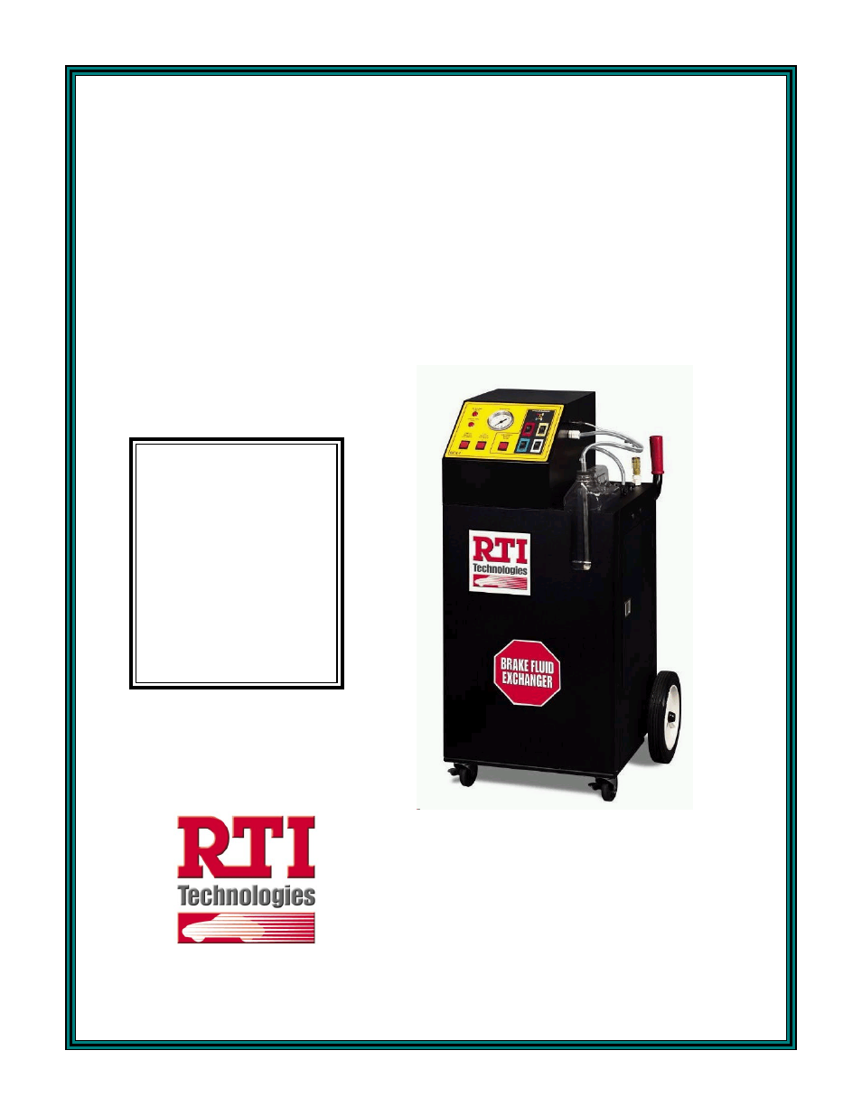 MAHLE RTI BFX-1 User Manual | 13 pages