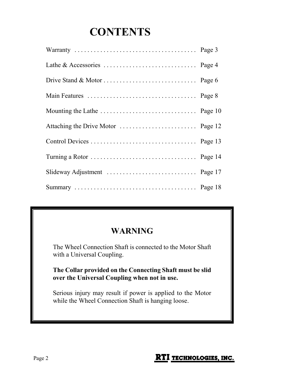 MAHLE RTI BRC40 User Manual | Page 3 / 19