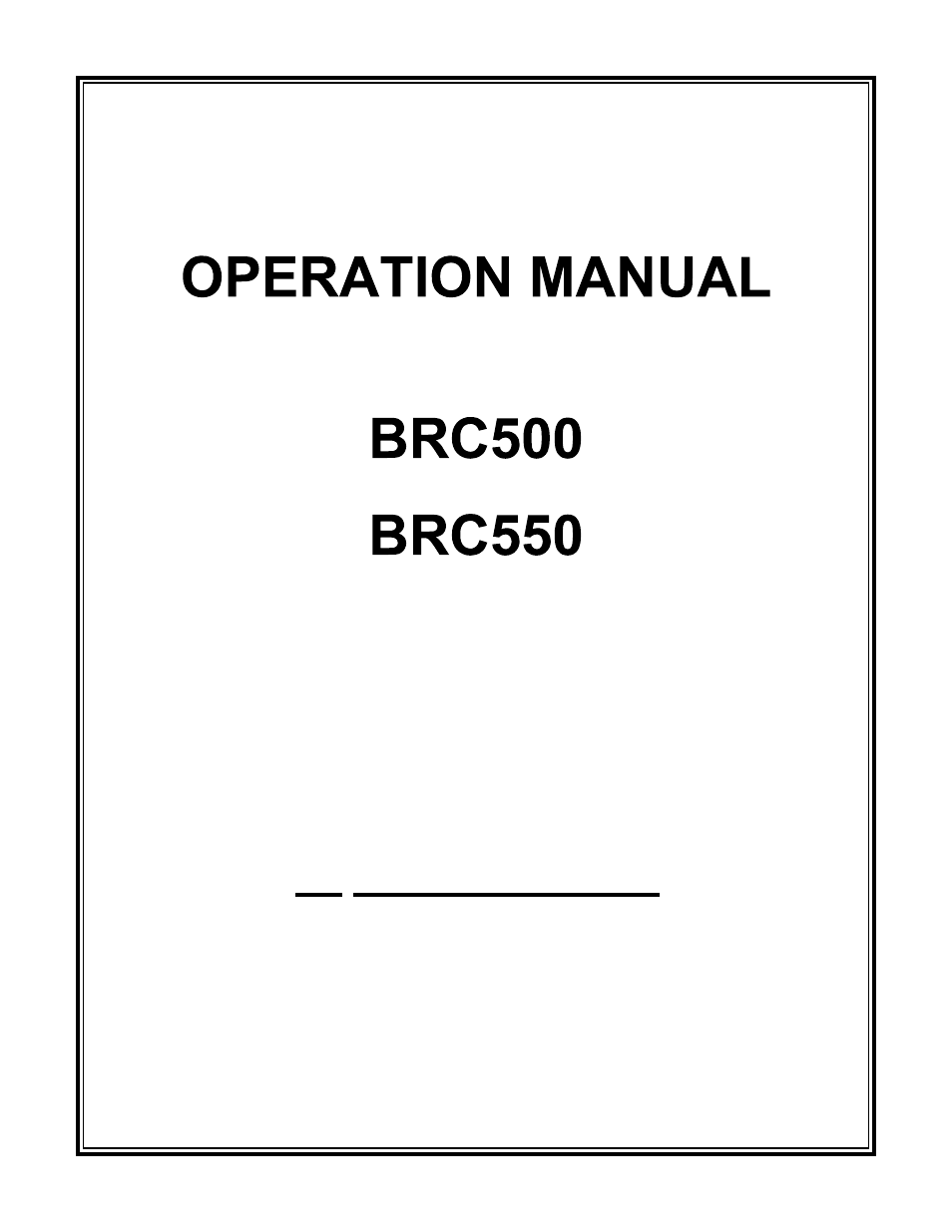 MAHLE RTI BRC550 User Manual | 22 pages