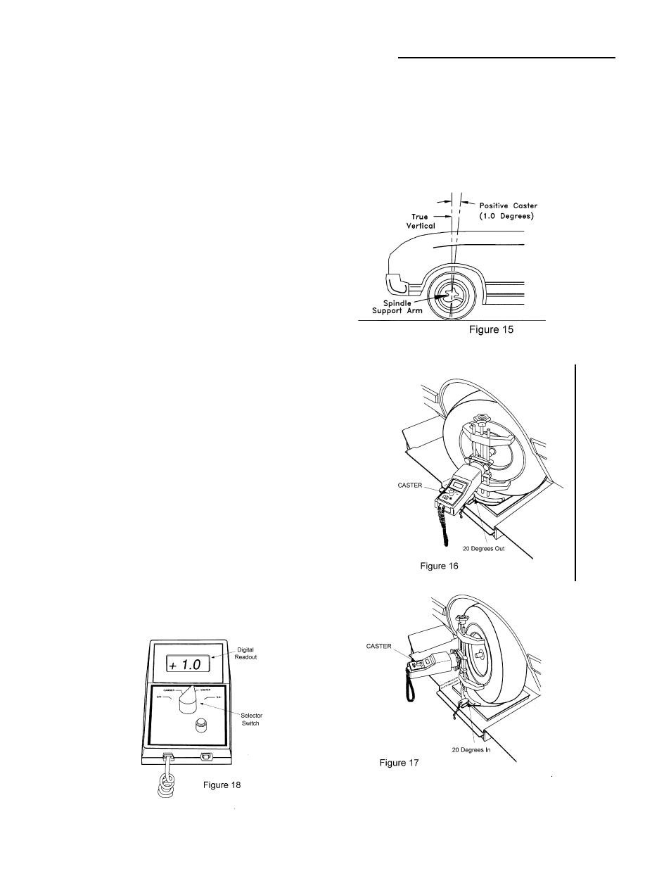 Caster reading (laser 4 plus) | MAHLE RTI Laser 4 User Manual | Page 10 / 23