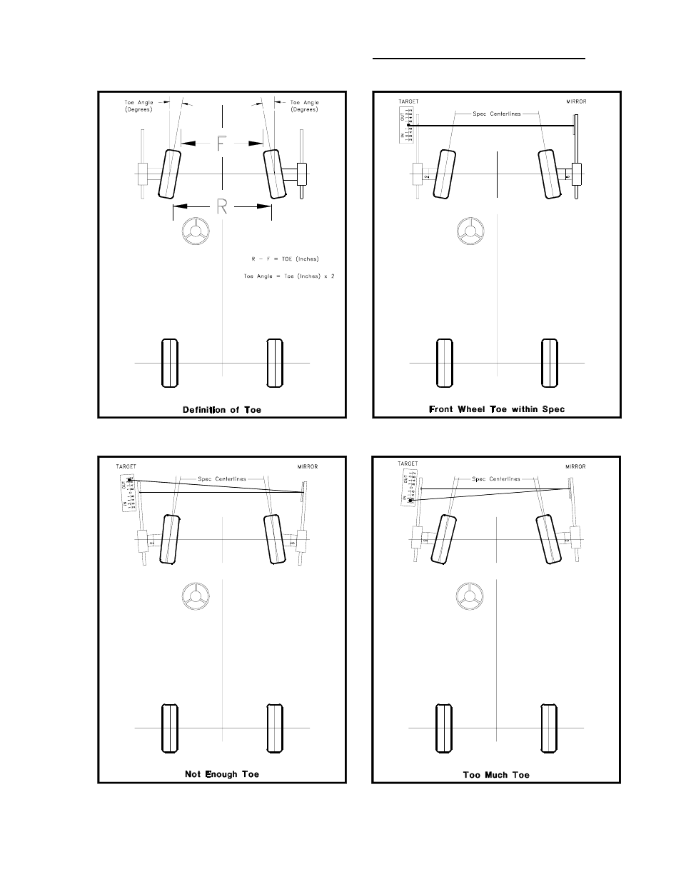 Toe reading illustrations | MAHLE RTI Laser 4 User Manual | Page 16 / 23