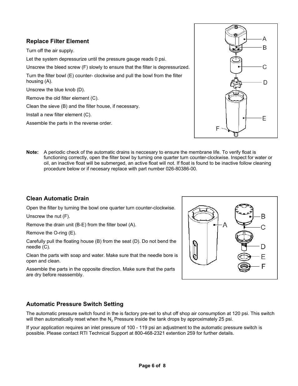 MAHLE RTI NTF-15 User Manual | Page 8 / 10