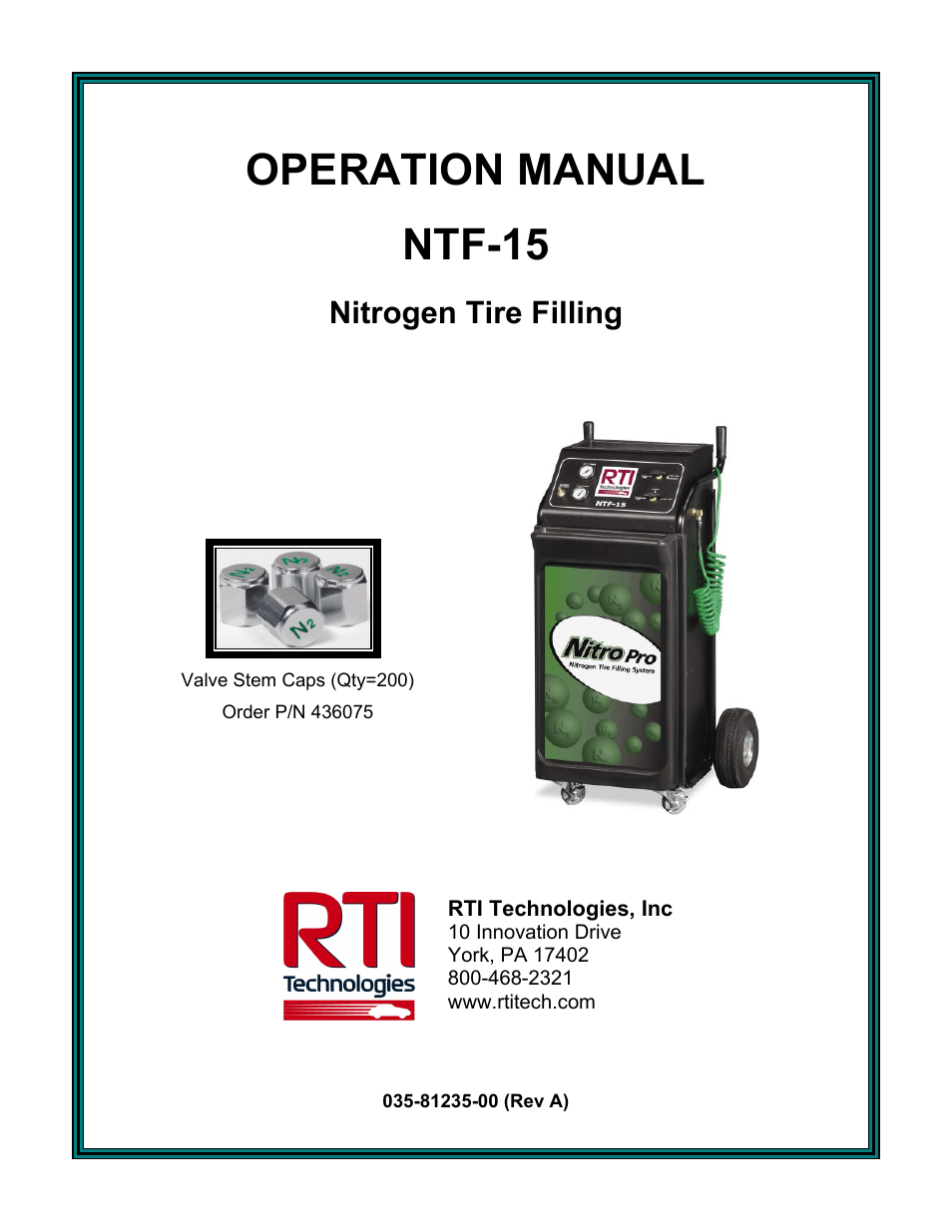 MAHLE RTI NTF-15 User Manual | 11 pages