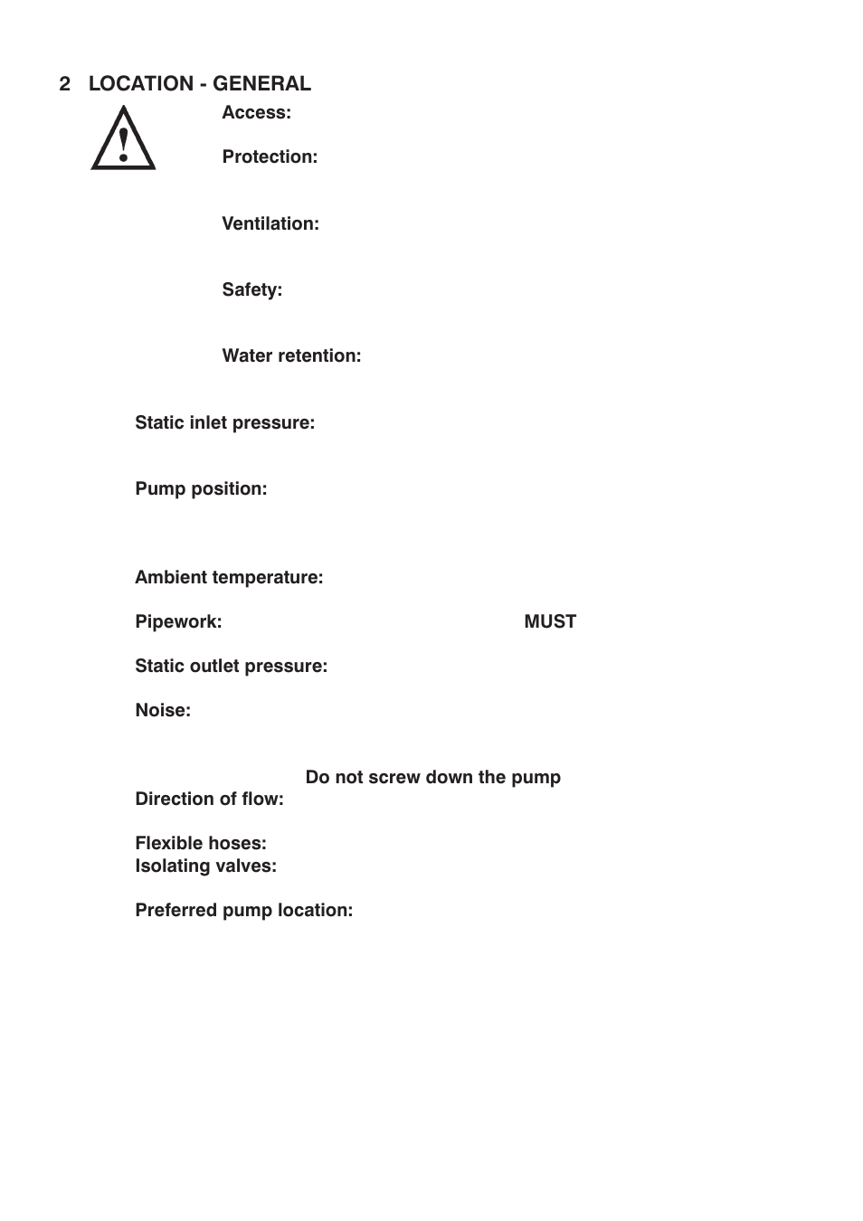 Stuart Turner Monsoon U1.5 bar Twin User Manual | Page 5 / 28