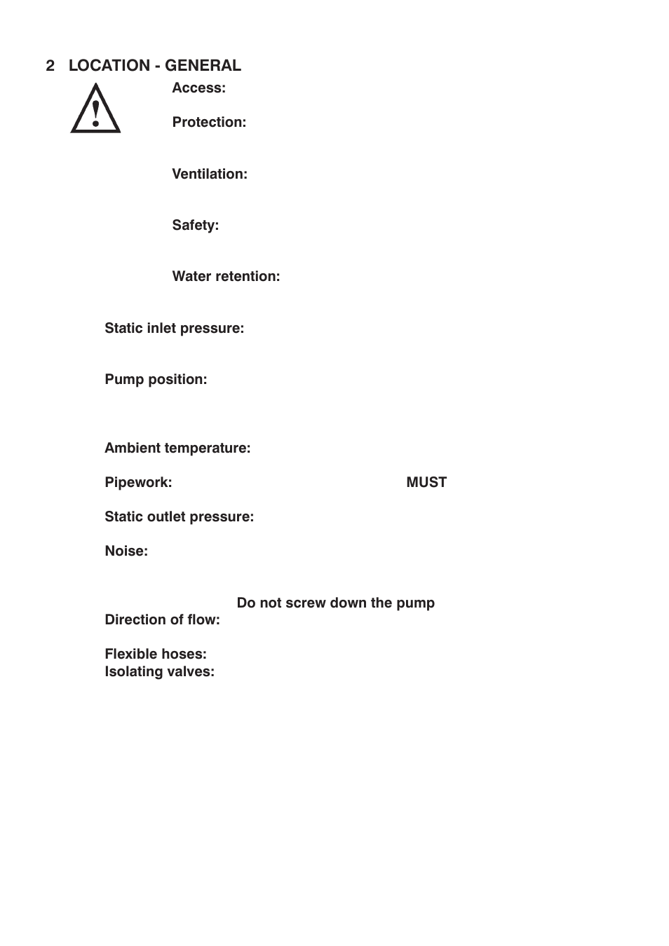 Stuart Turner Monsoon U2.0 bar Single User Manual | Page 5 / 28