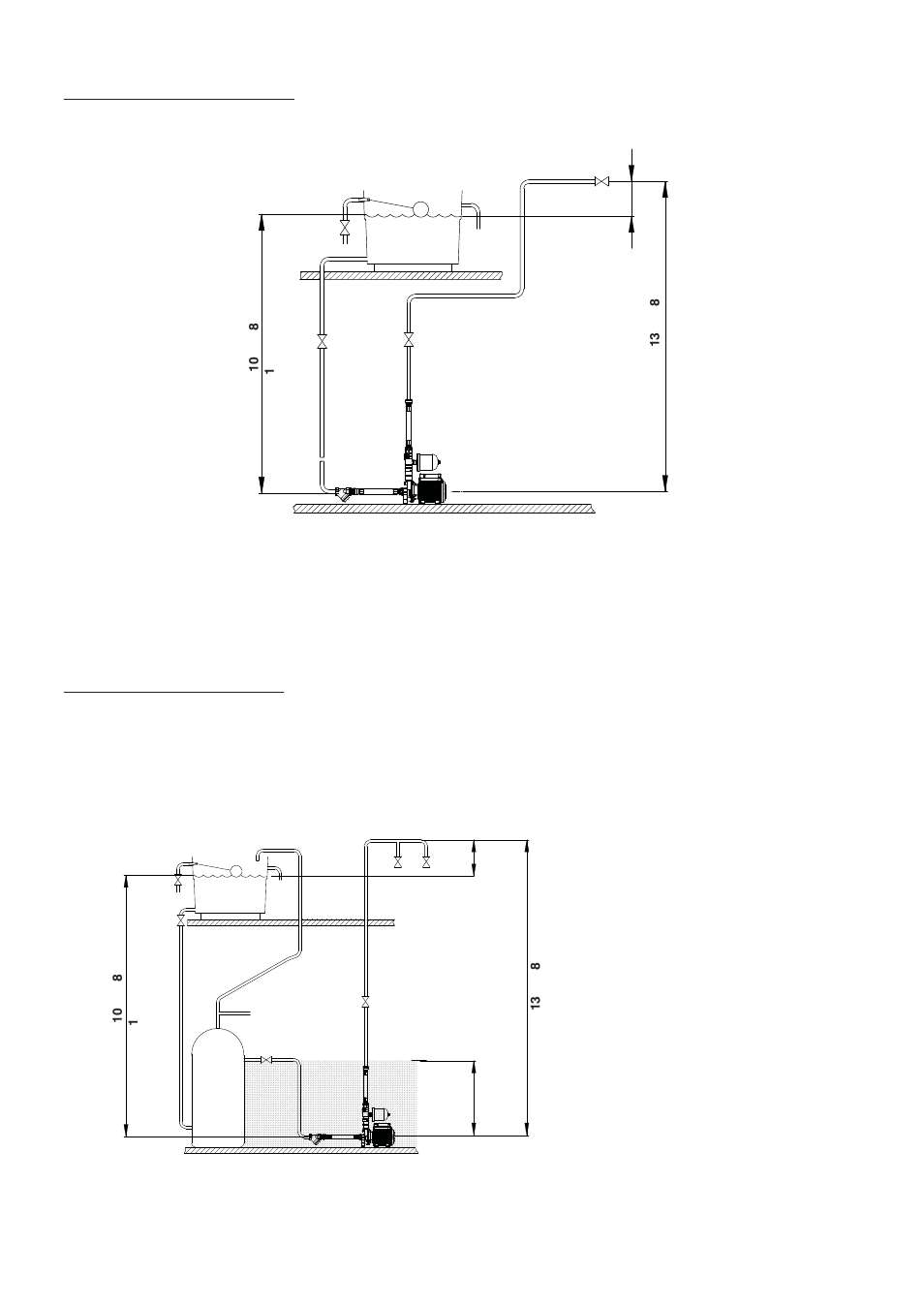 Cold water installations, Hot water installations | Stuart Turner Monsoon Extra U3.0 bar Single User Manual | Page 5 / 24