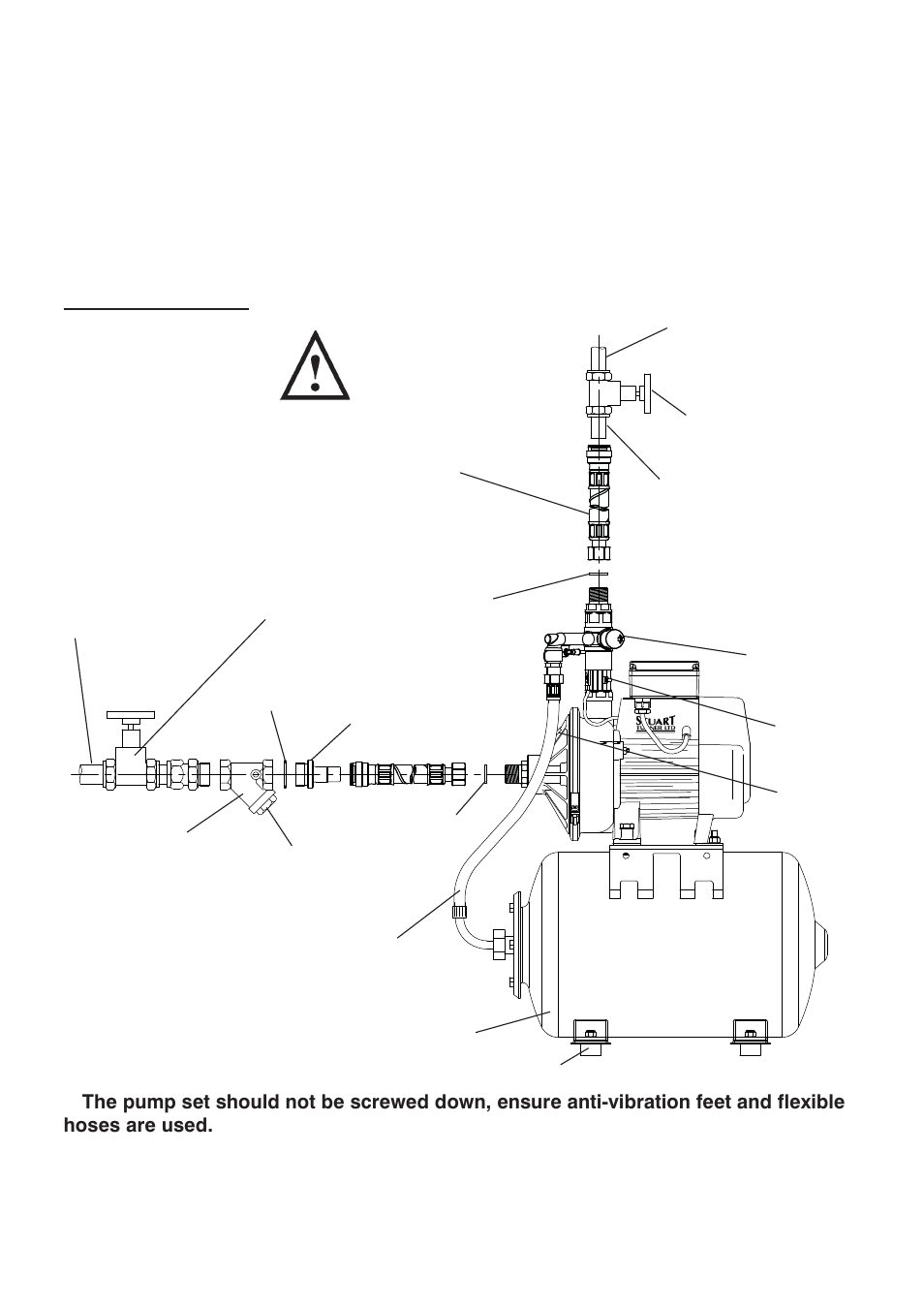 Pump connections (general) | Stuart Turner 3.2 bar PS User Manual | Page 7 / 20