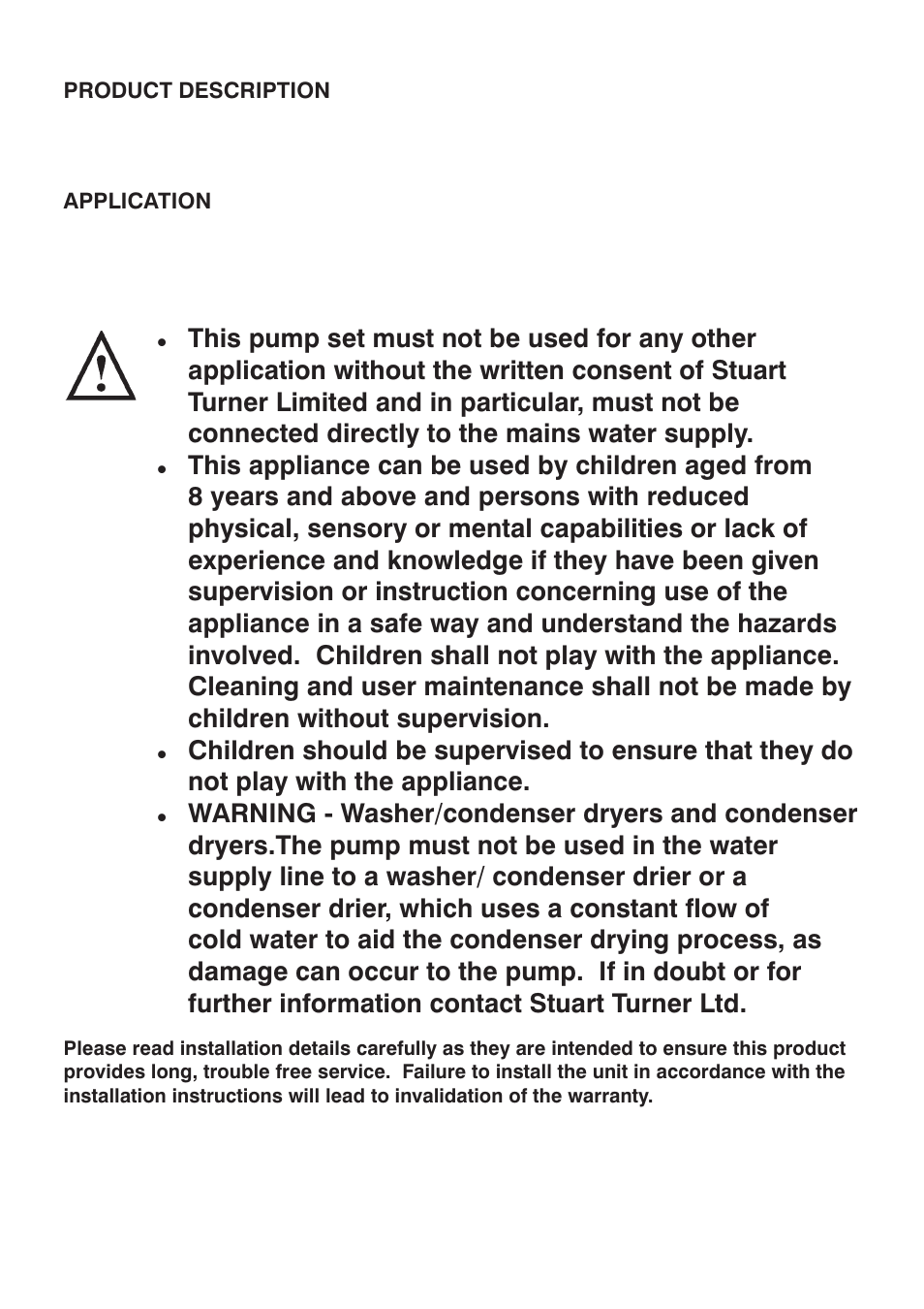 Stuart Turner Showermate U1.8 bar Twin User Manual | Page 2 / 28