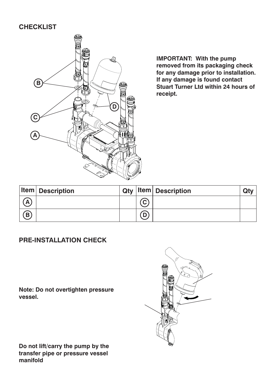 Stuart Turner Showermate U1.8 bar Twin User Manual | Page 4 / 28