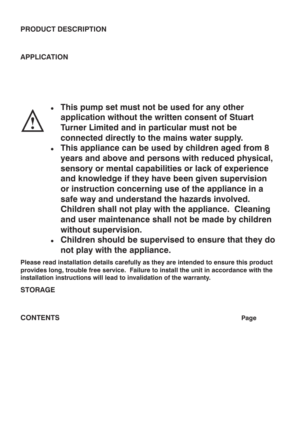Stuart Turner Showermate S1.8 bar Twin User Manual | Page 2 / 24