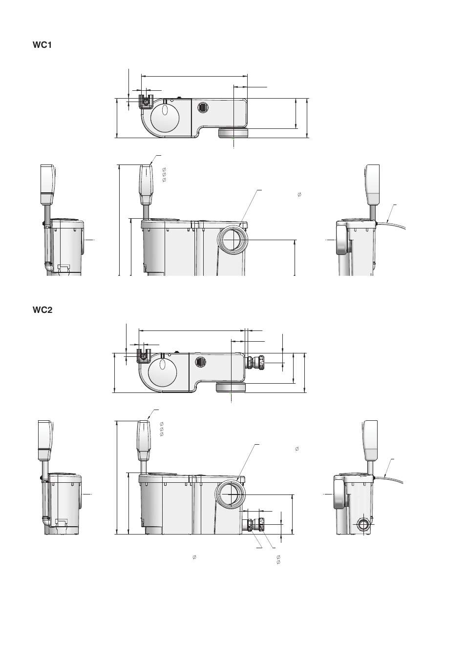 Wc1 wc2 | Stuart Turner WC1 Toilet only Macerator User Manual | Page 14 / 20
