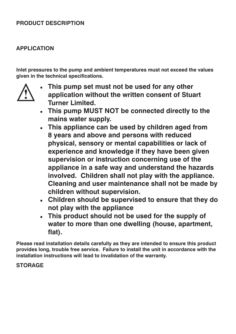 Stuart Turner CH 4-30 B User Manual | Page 2 / 20