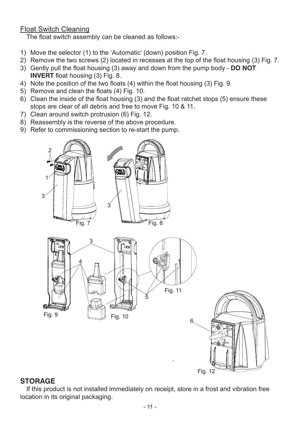 Stuart Turner Submersible Supersub VA User Manual | Page 11 / 16