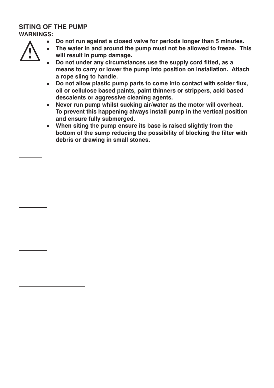 Stuart Turner Submersible Supersub User Manual | Page 6 / 16