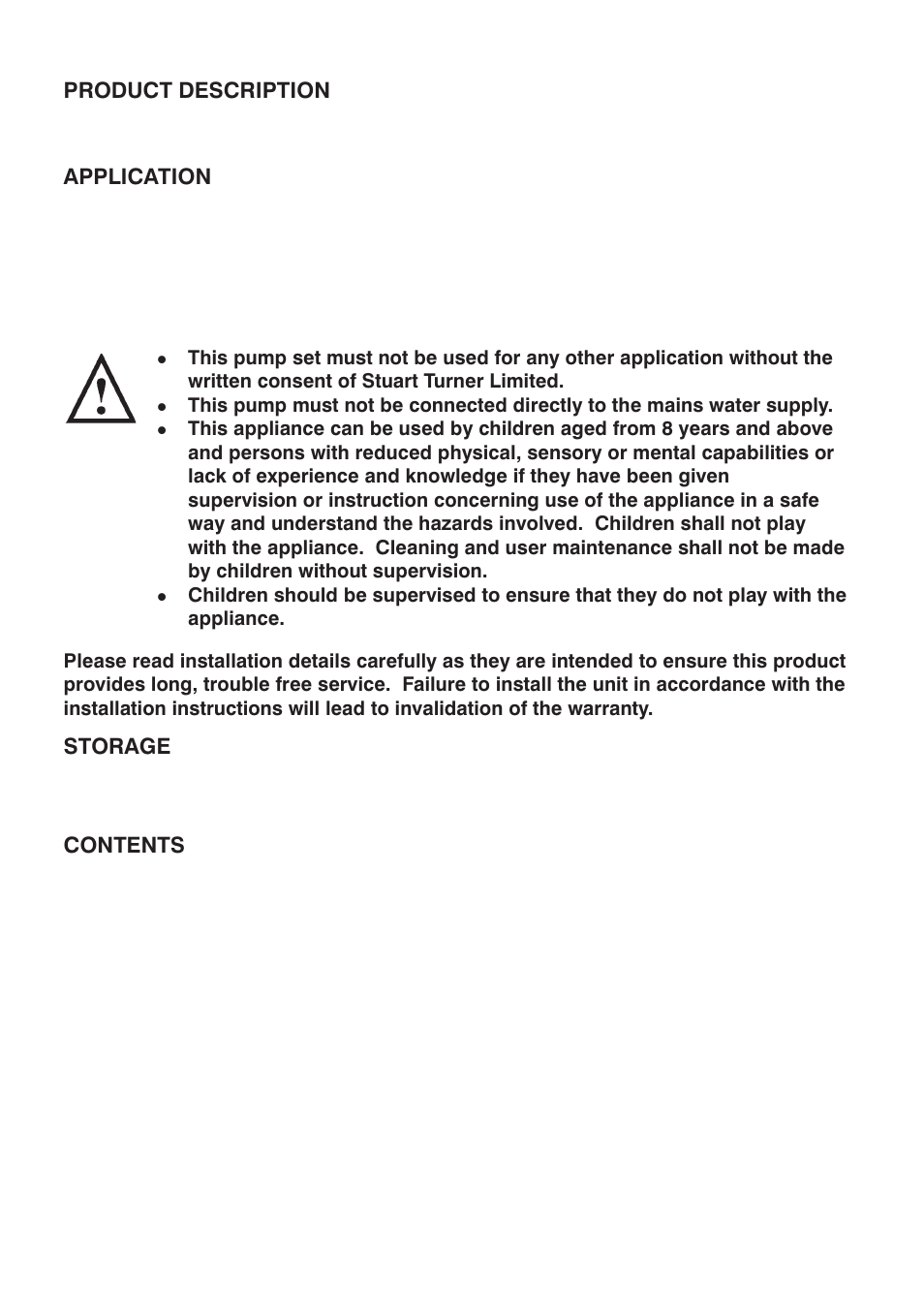 Stuart Turner Jet Pump 45 User Manual | Page 2 / 16