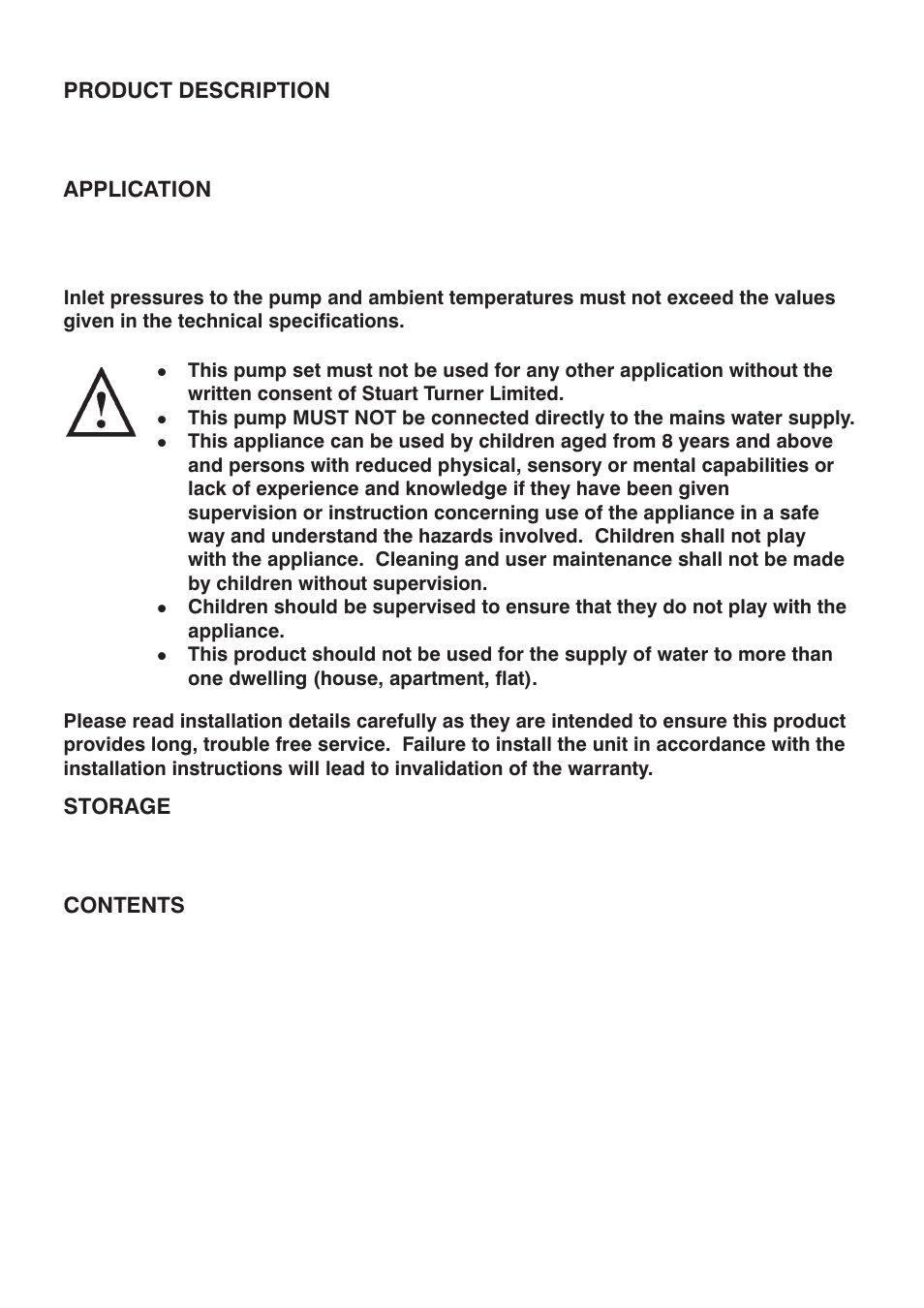 Stuart Turner Jet Pump 45 B User Manual | Page 2 / 20