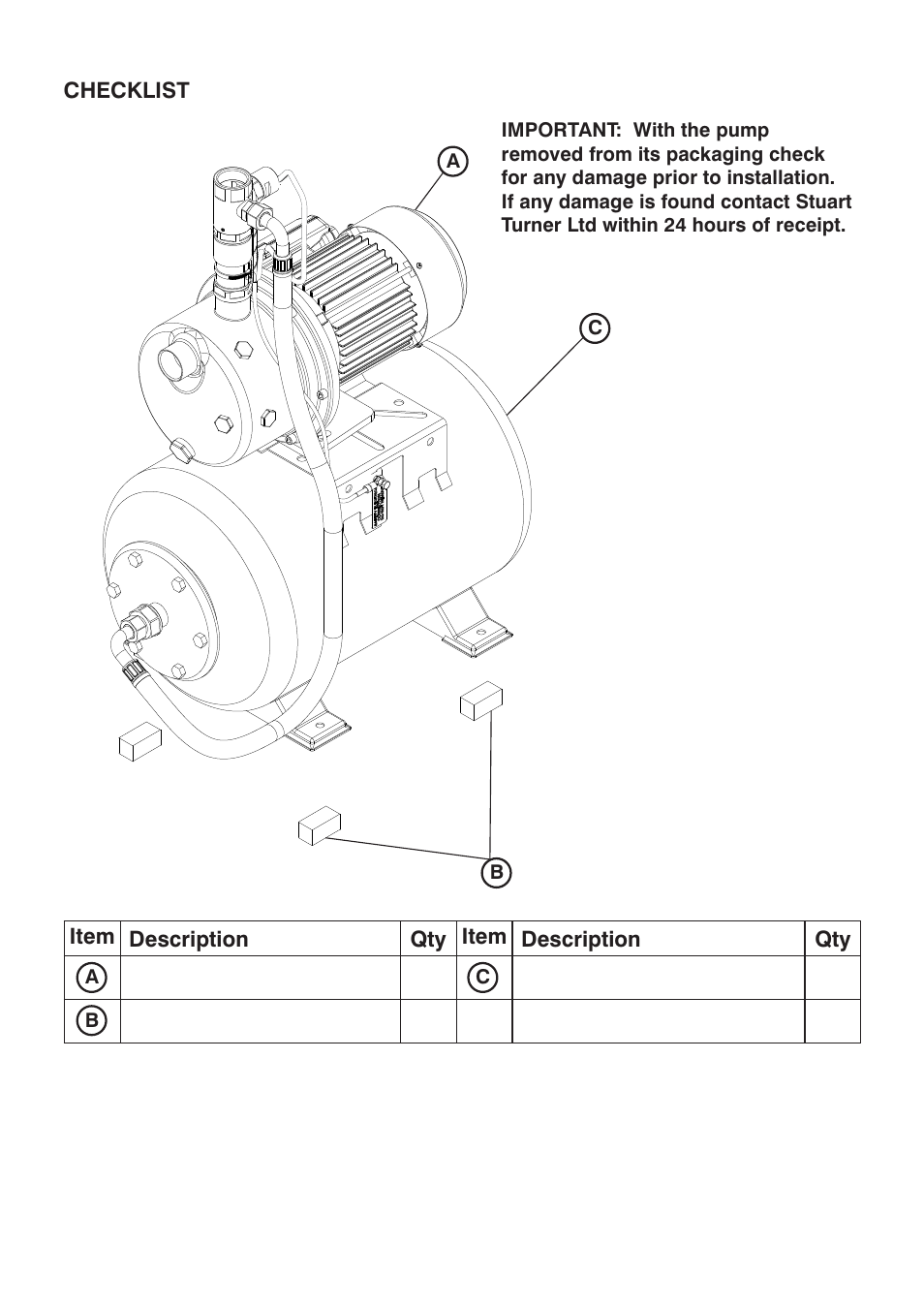 Stuart Turner Jet Pump 45 PS User Manual | Page 3 / 16