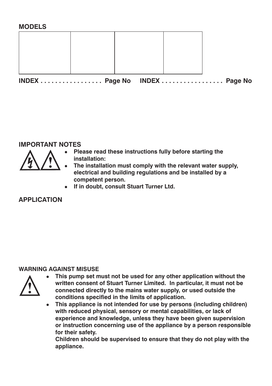 Stuart Turner Kennet 2 User Manual | Page 2 / 20