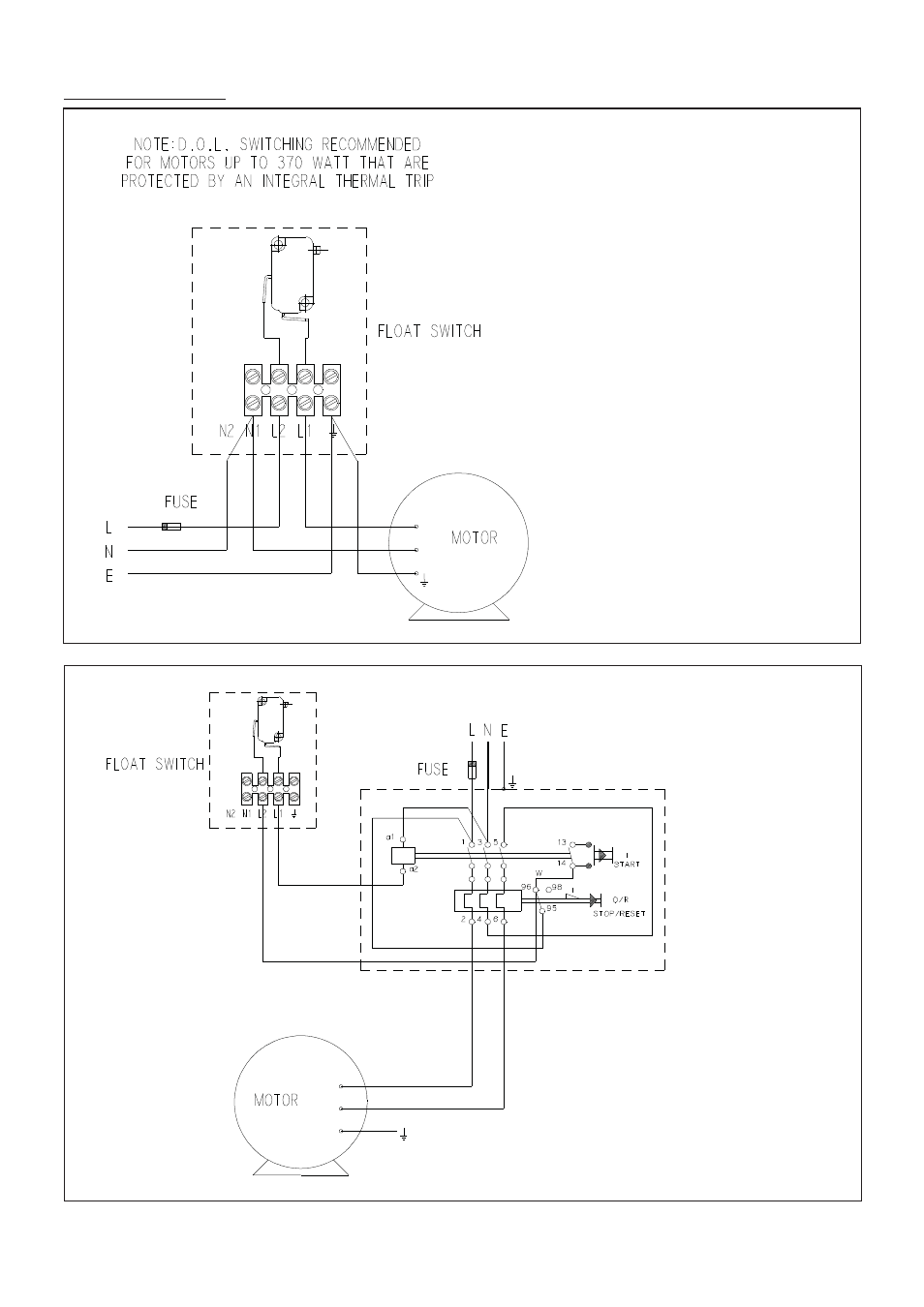 Wiring diagrams | Stuart Turner Float Switch User Manual | Page 11 / 16
