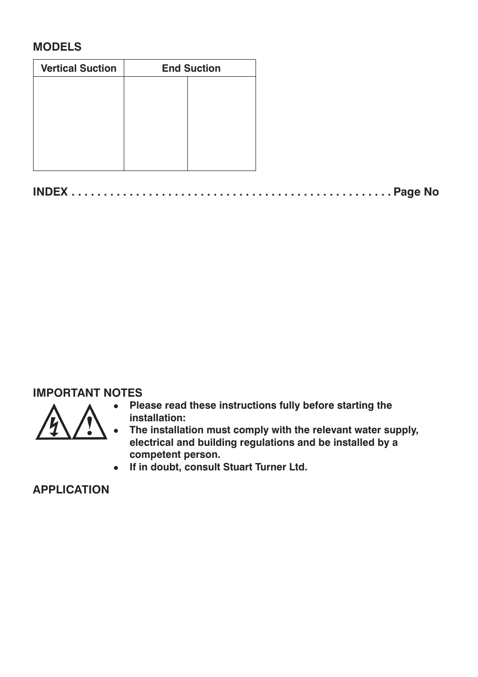 Stuart Turner TFL Automatic Flow Switch User Manual | Page 2 / 20
