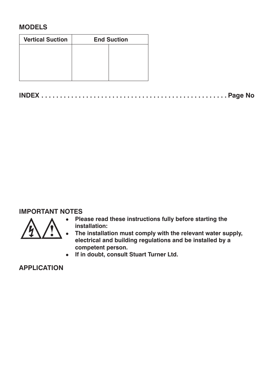 Stuart Turner LFL Automatic Flow Switch User Manual | Page 2 / 20