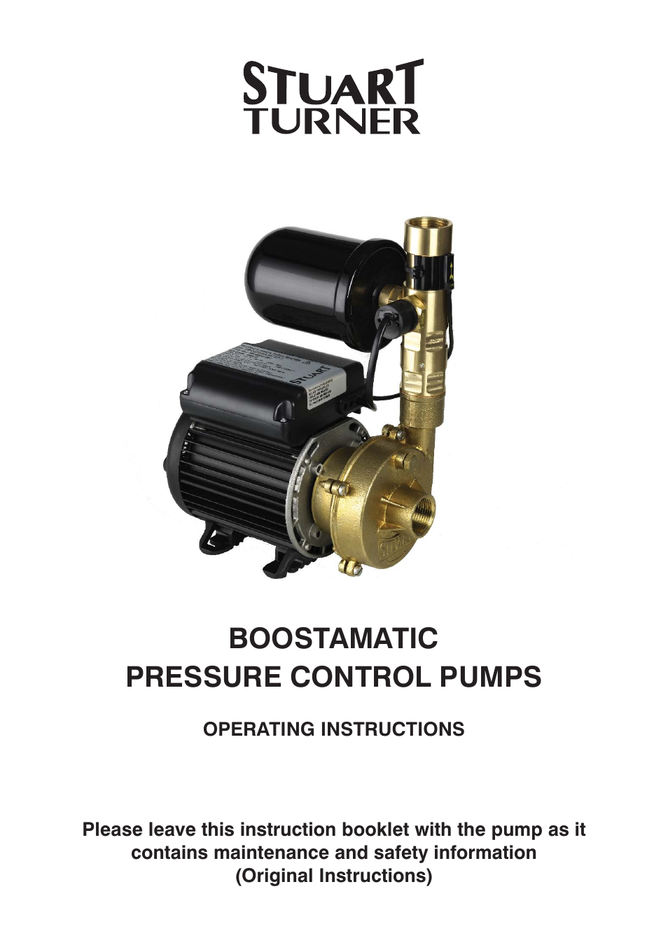 Stuart Turner Boostamatic2/T12-2 User Manual | 20 pages