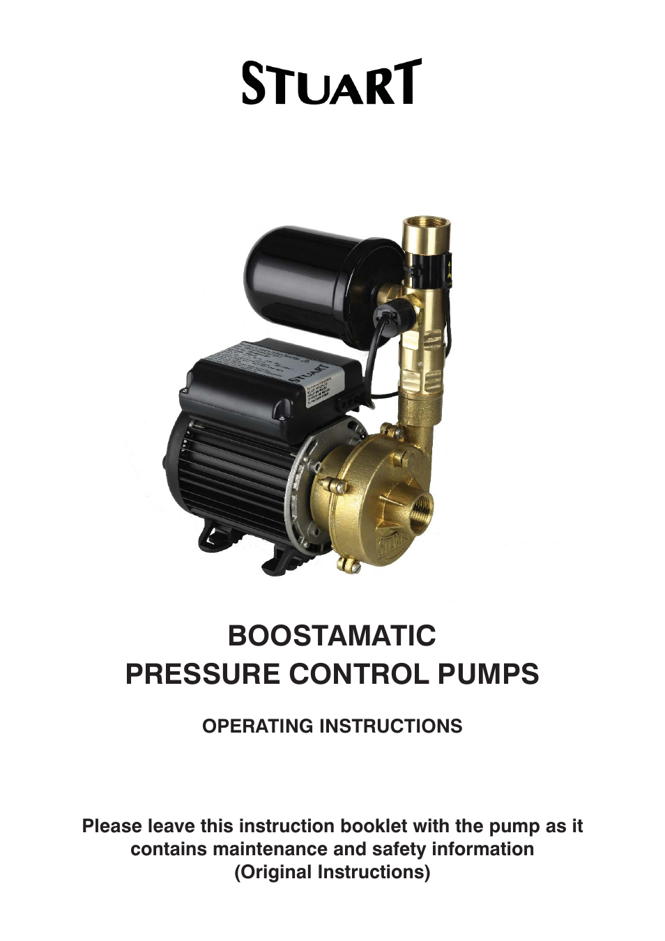 Stuart Turner Boostamatic4S/L7-4S User Manual | 20 pages