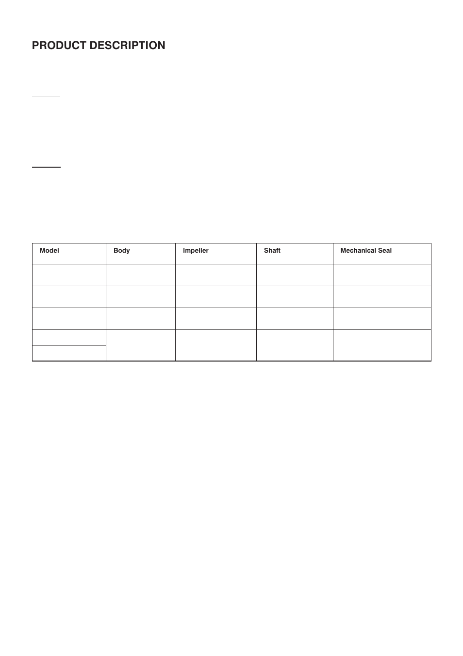 Product description, Motor, Pump | Stuart Turner Boostamatic4S/L7-4S User Manual | Page 3 / 20