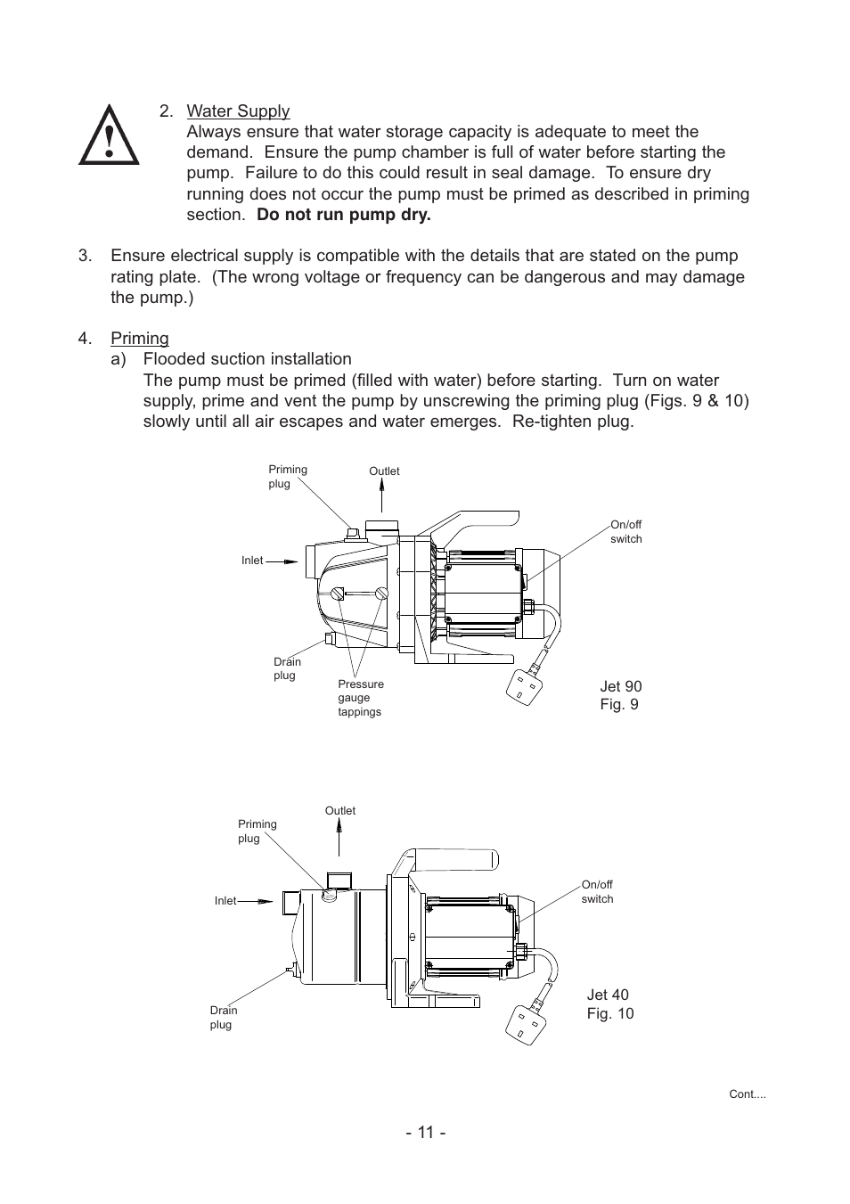 Stuart Turner Self Priming Jet 40 Centrifugal User Manual | Page 11 / 16