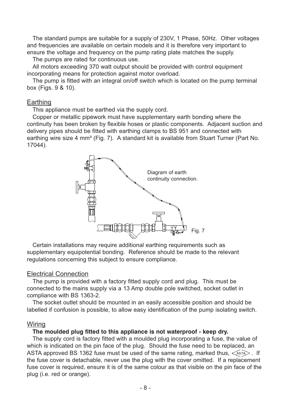 Stuart Turner Self Priming Jet 40 Centrifugal User Manual | Page 8 / 16