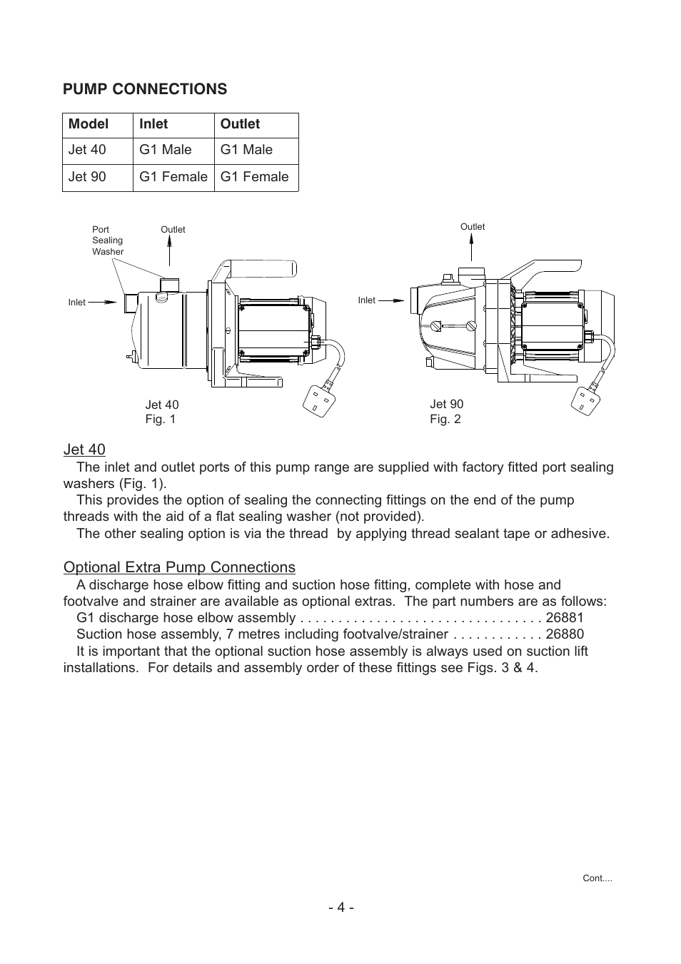Stuart Turner Self Priming Jet 90 Centrifugal User Manual | Page 4 / 16