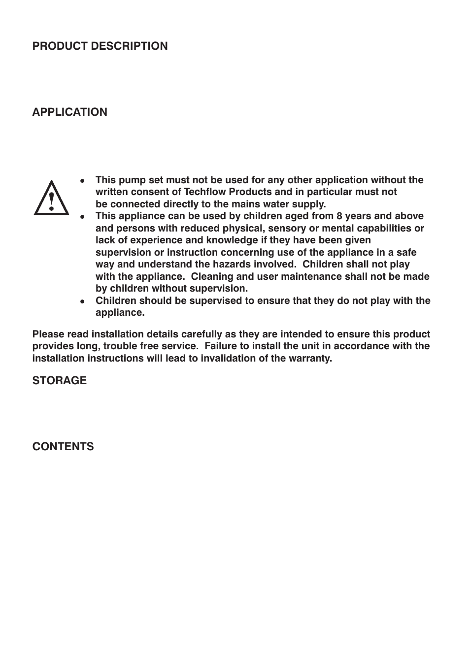 Stuart Turner Techfo TP 50T User Manual | Page 2 / 20