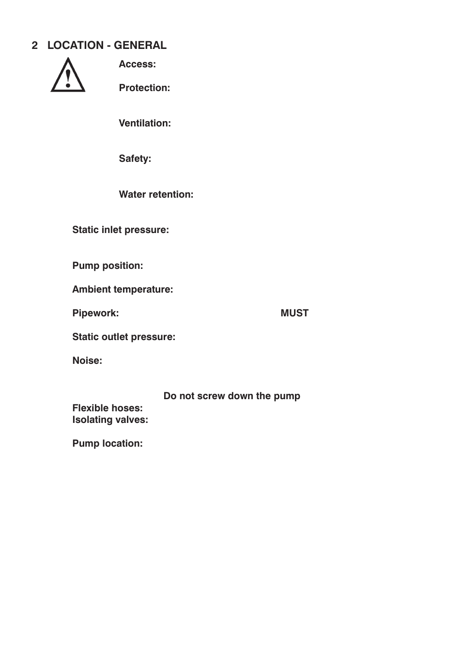 Stuart Turner Techflo QT 50TNH User Manual | Page 5 / 20