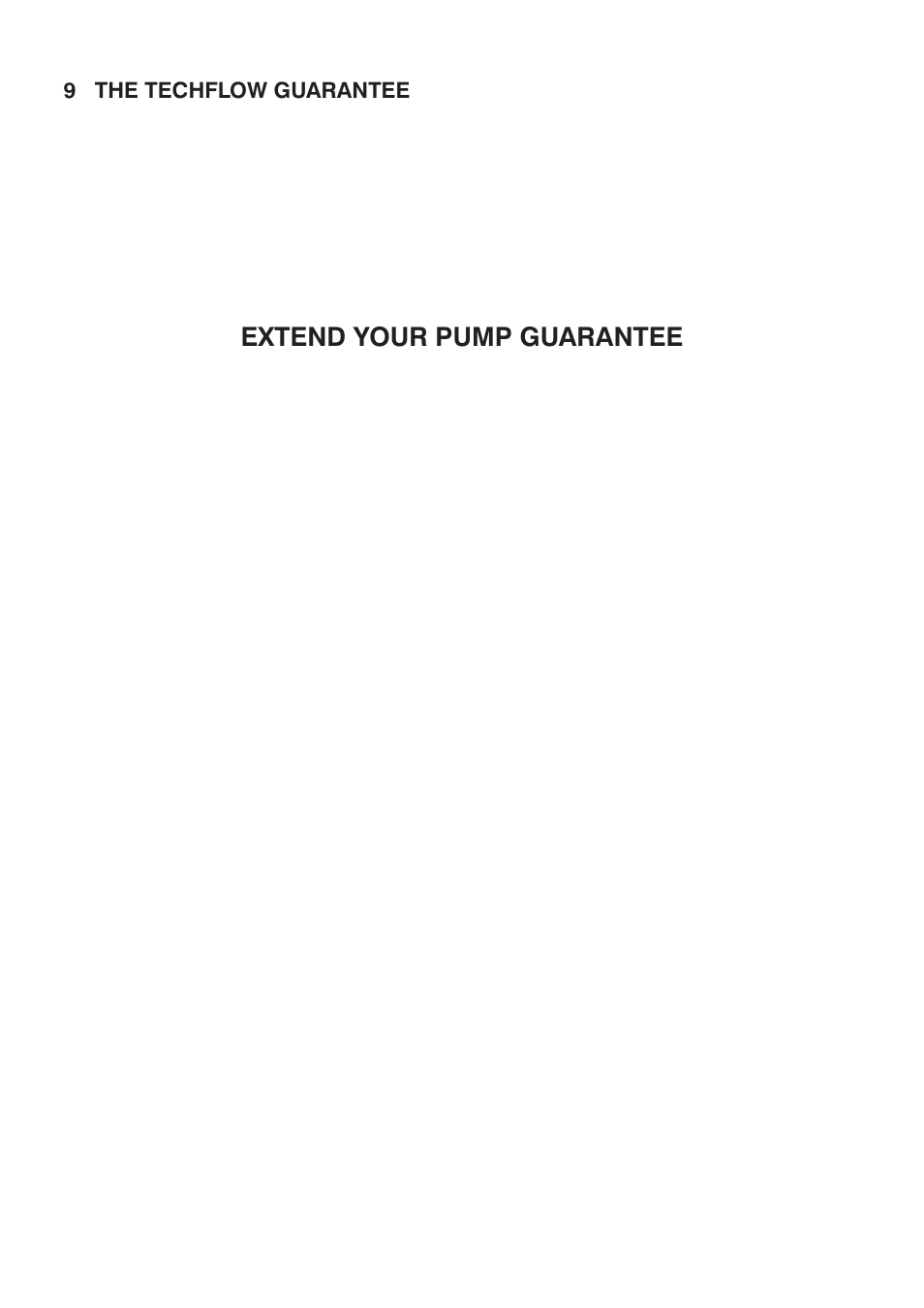 Extend your pump guarantee | Stuart Turner Techflo Turbo 15T User Manual | Page 20 / 24
