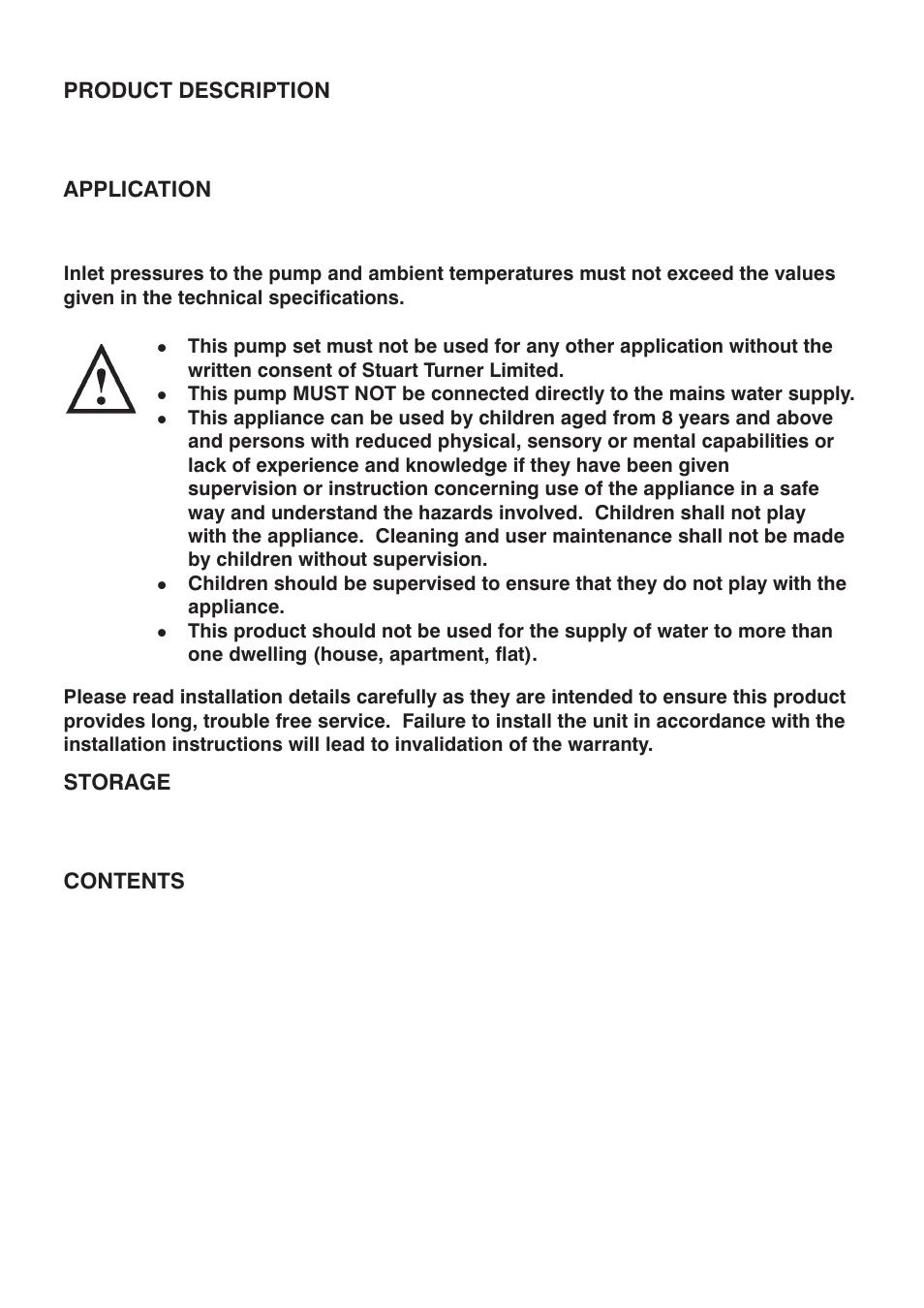 Stuart Turner CHM160-30 B User Manual | Page 2 / 20