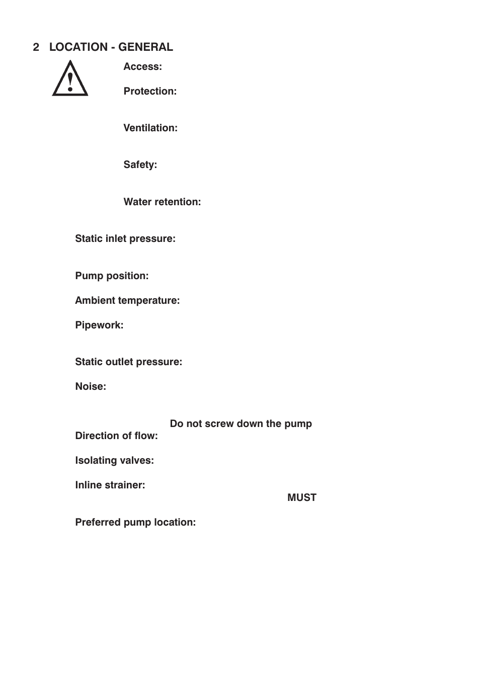Stuart Turner CHM160-30 B User Manual | Page 6 / 20