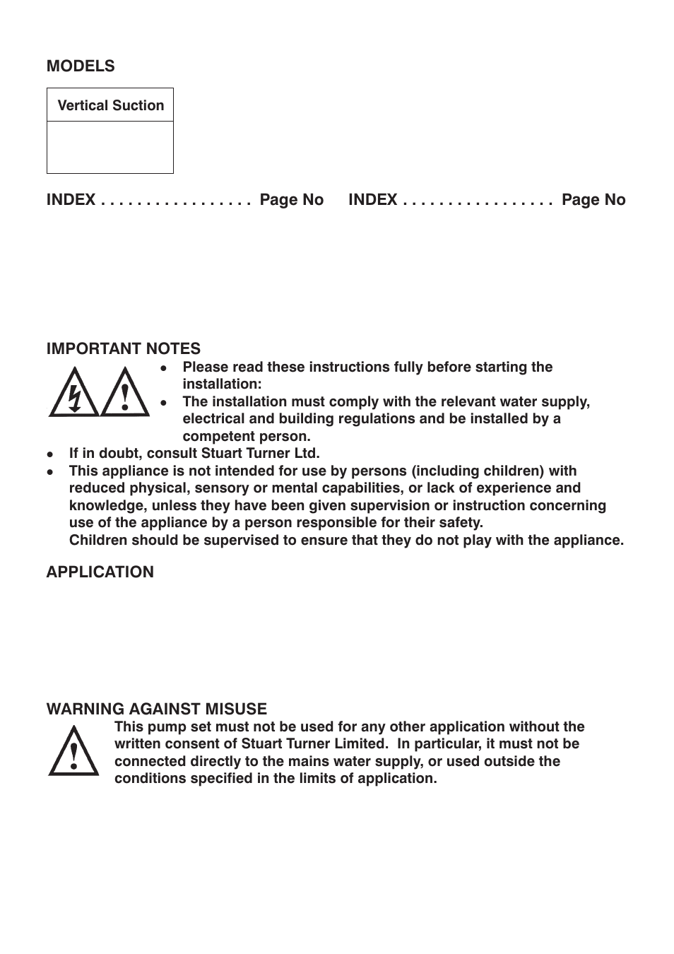 Stuart Turner RG550-2 User Manual | Page 2 / 16