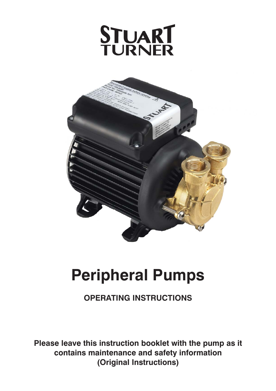 Stuart Turner RG4000 User Manual | 20 pages